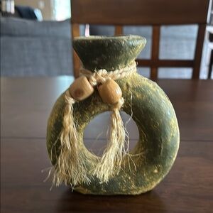 Roman PotteryWater/Oil Jug Old 7”x6” Primitive Pottery Vessel